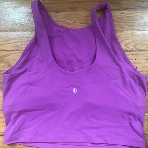 Lululemon Align High Neck Tank Sports Bra Purple Pink Women's Sz 10 LW1DKES